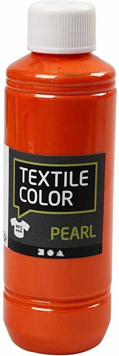 Textile Color, oranje, pearl, 250ml [HOB-33710]